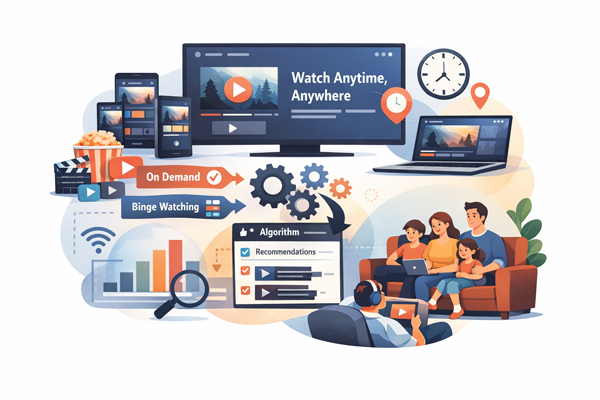 OTT 시청 이유를 이해할 수 있도록 정리한 콘텐츠 소비 변화