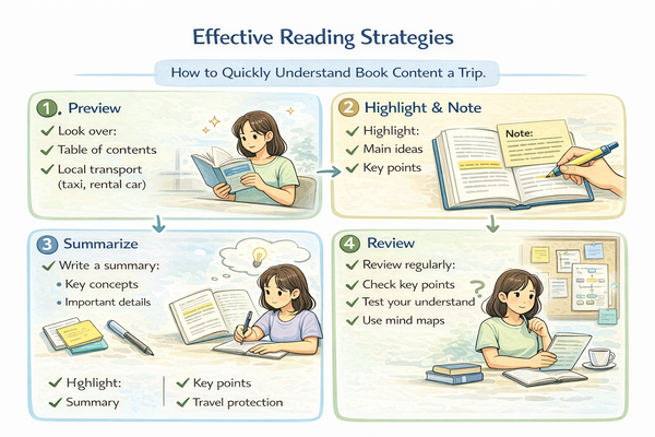 책 내용을 빠르게 이해하기 위한 독서 정리 방법을 설명
